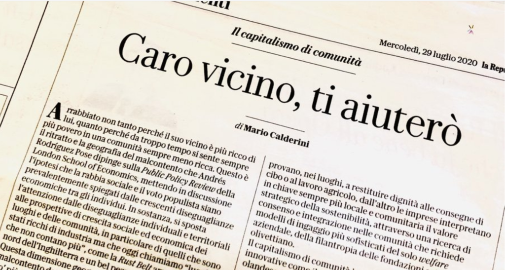 La Repubblica | Il capitalismo di comunità (it)